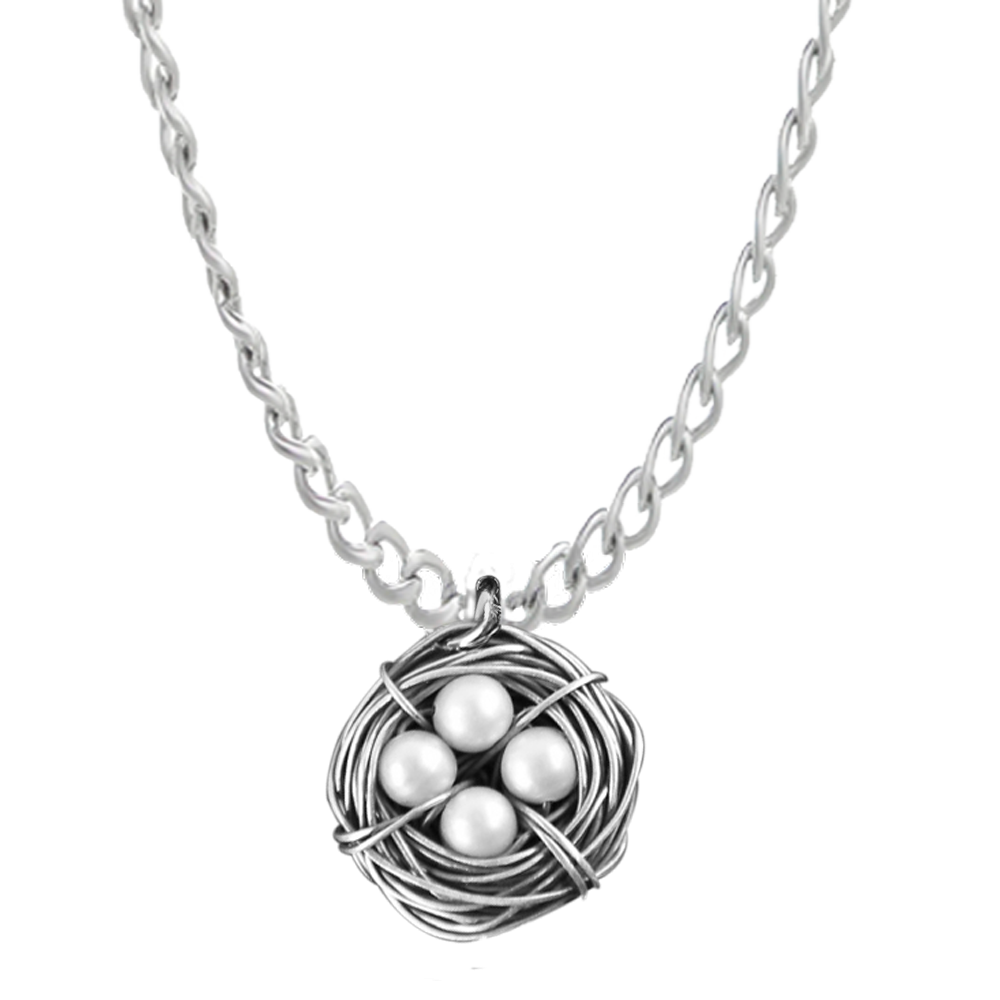 Four Messy Nest Necklace