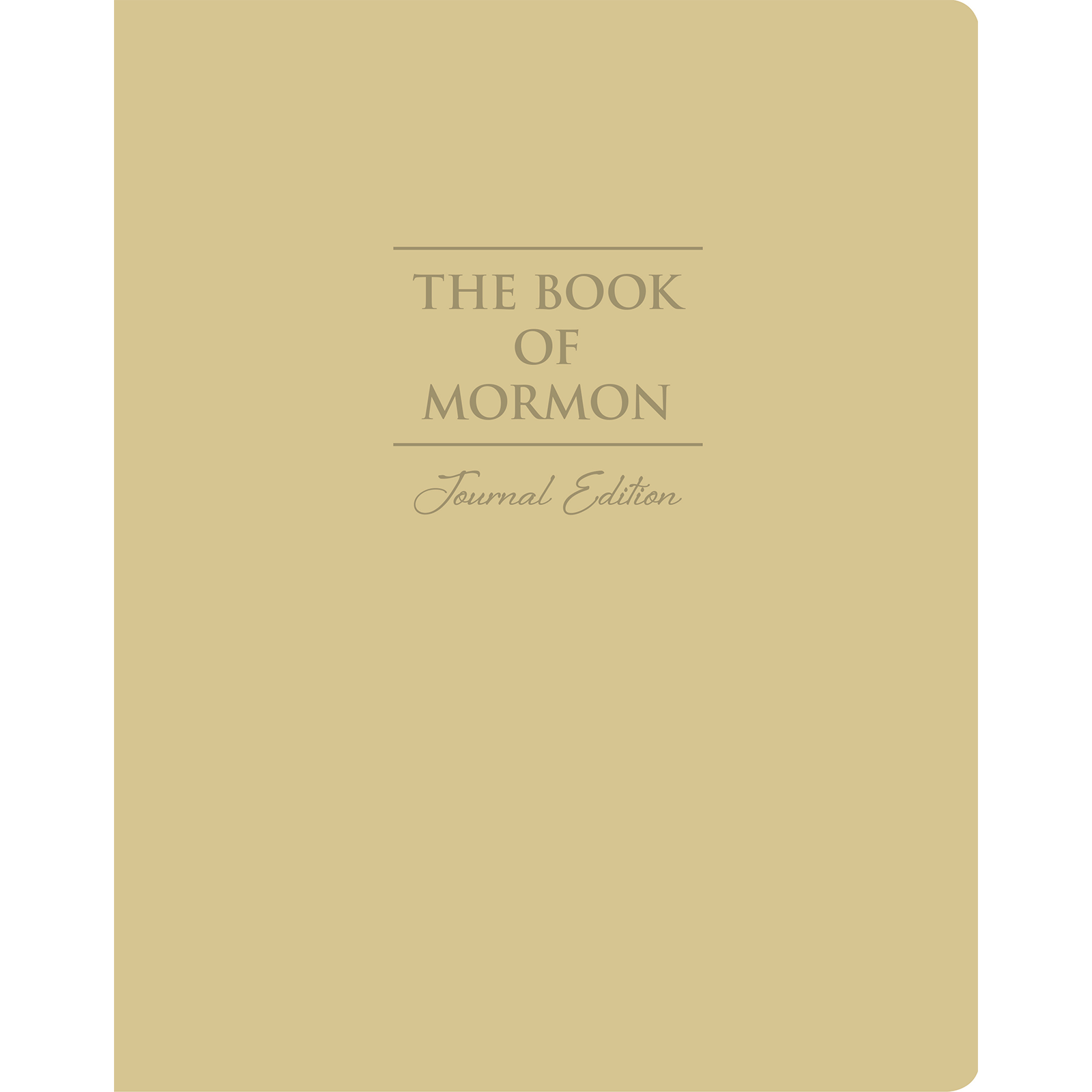 The Book of Mormon, Journal Edition, Faux Leather, Large Print (with index)