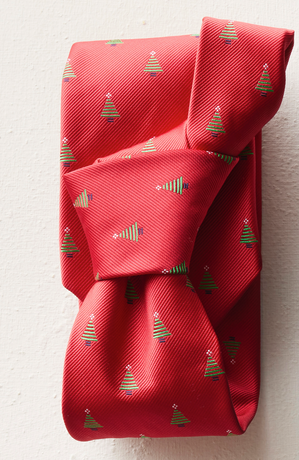 Red with Trees Necktie, , large image number 3
