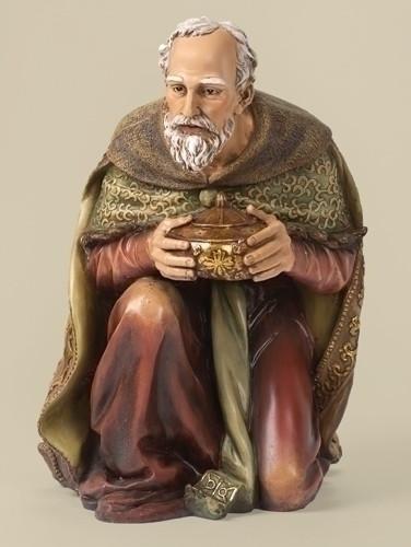 Large Stone Resin Nativity King Gaspar, , large