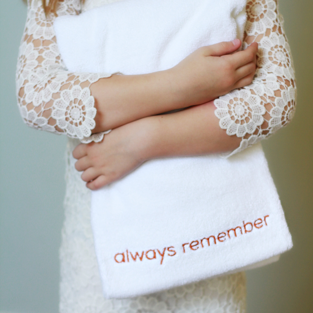Always Remember Baptism Towel, , large image number 5