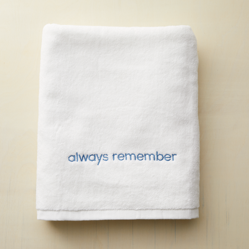 Always Remember Baptism Towel, , large image number 1
