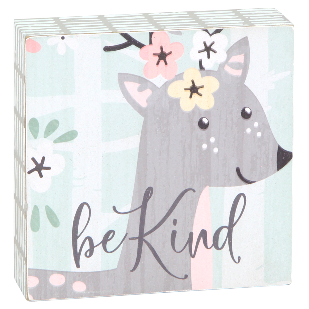Be Kind Deer (5x5 Plaque), , large image number 0