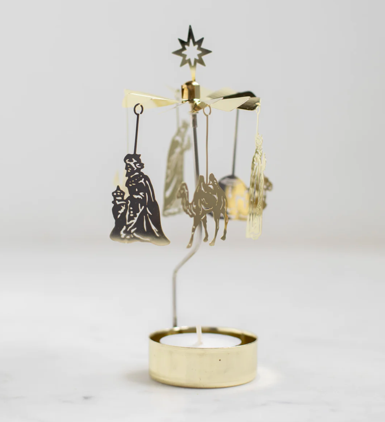 Three Kings Swedish Anglaspel Metal Nativity, , large image number 0