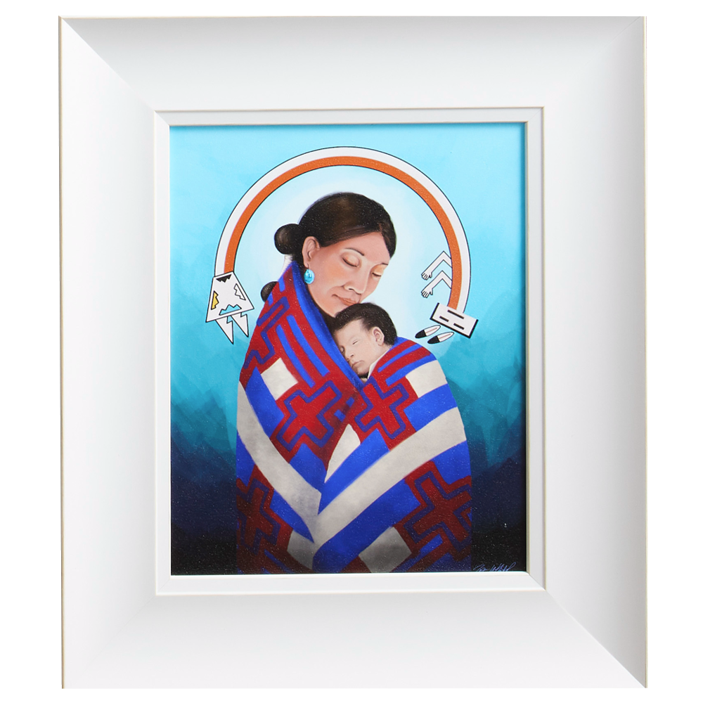 Navajo Madonna and Child (23x19 Framed Paper Print)