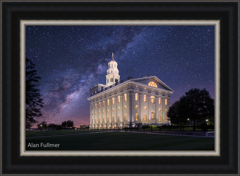 Celestial Temple Series: Nauvoo Temple (25x34 Framed Art), , large image number 0
