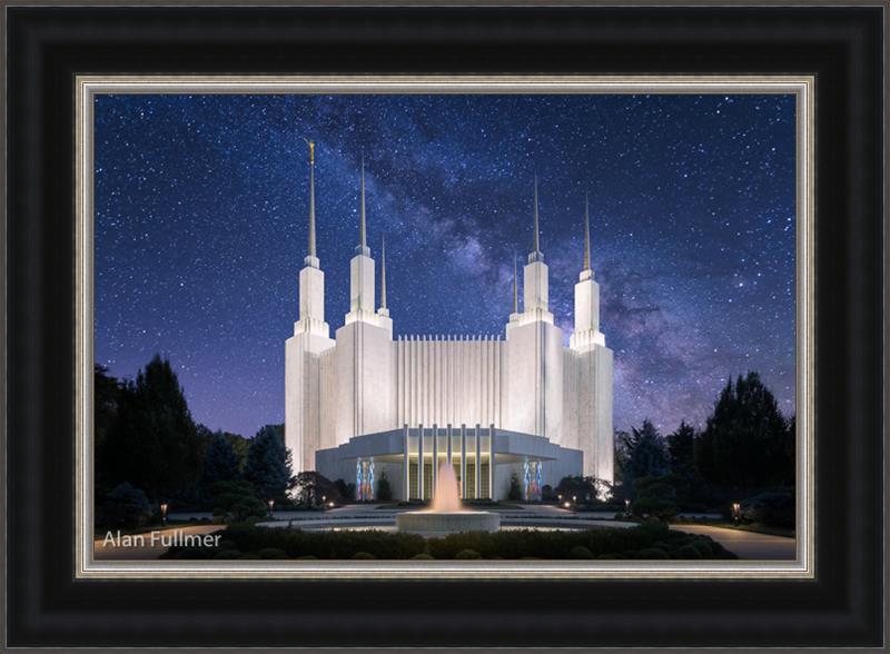 Celestial Temple Series: Washington, D.C. Temple (25x34 Framed Art), , large image number 0