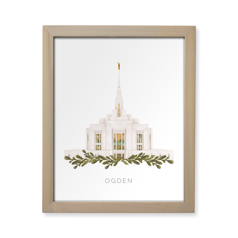 Ogden Utah Temple (13x16 Framed Paper Print), , large image number 0