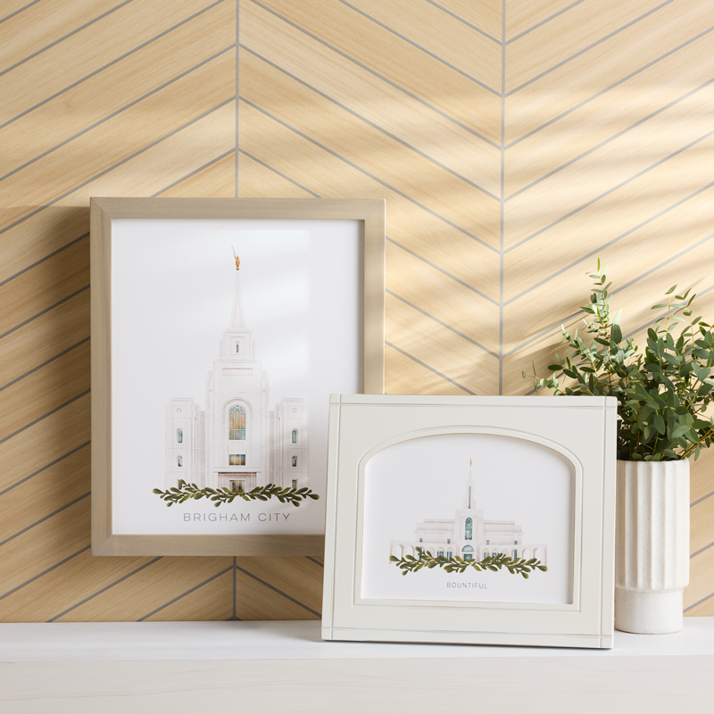 Star Valley Wyoming Temple (11x13 Framed Art), , large image number 4