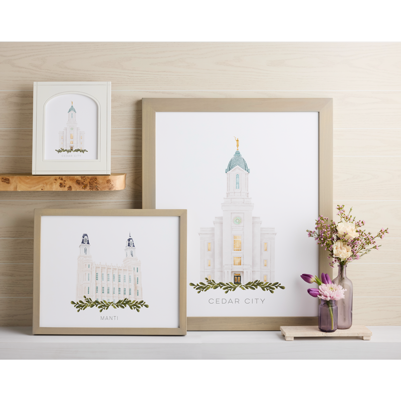 Star Valley Wyoming Temple (11x13 Framed Art), , large image number 5