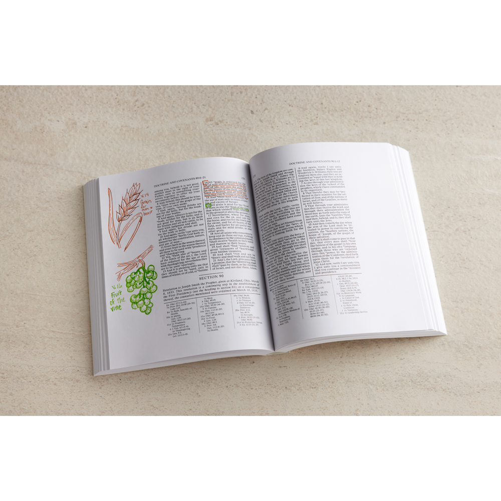 The Doctrine and Covenants and Pearl of Great Price, Journal Edition, Floral Pattern Unlined, , large