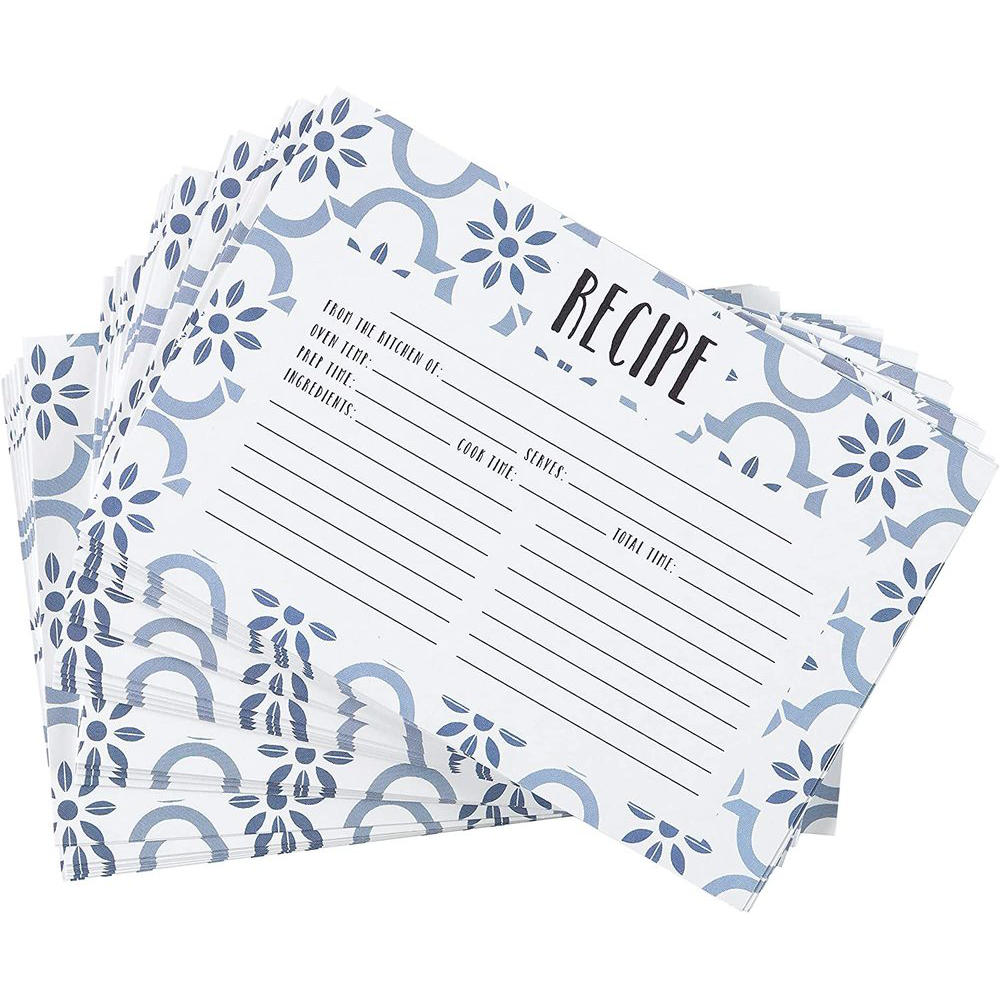 True Blue Recipe Cards