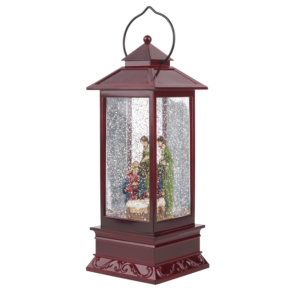 Light-up Holy Family Nativity Lantern, , large