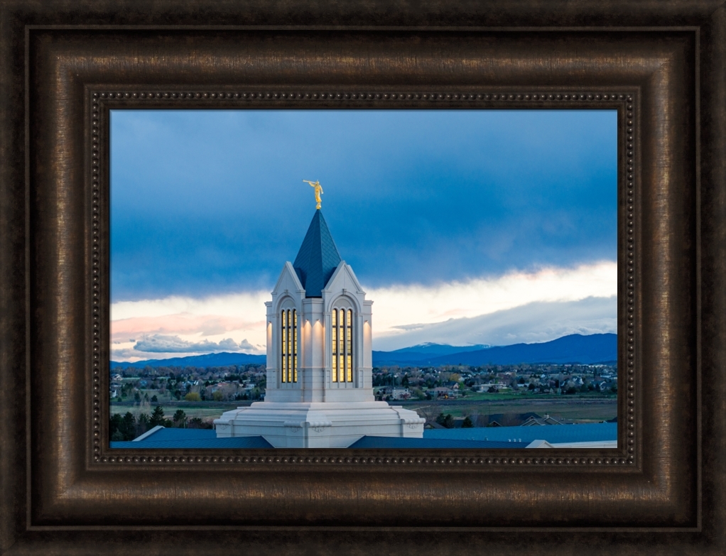 Fort Collins Temple Spire (21x17 Framed Art), , large image number 0