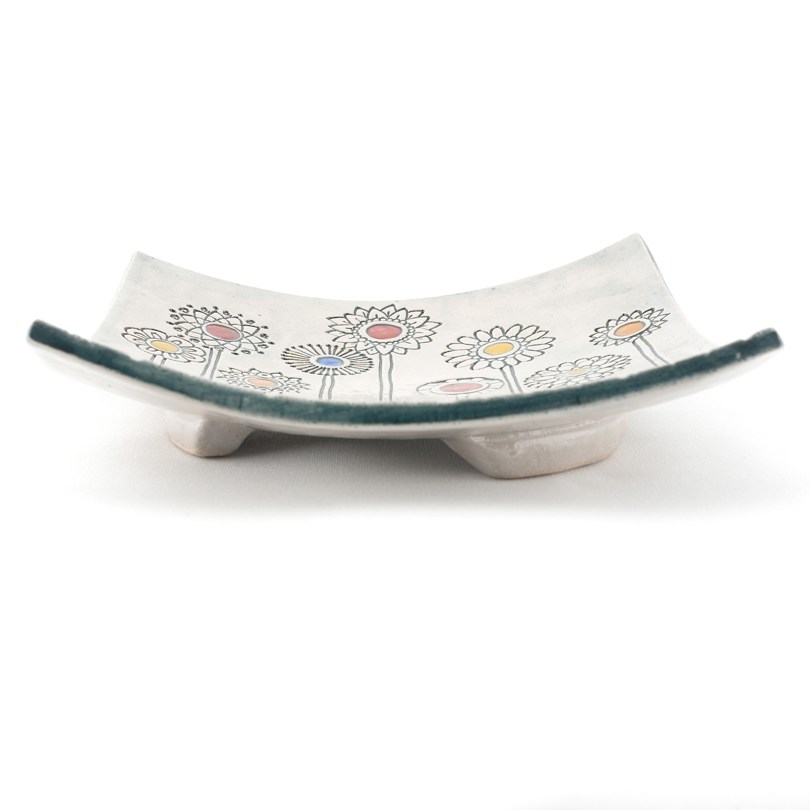 Garden Flowers Square Plate, , large image number 2