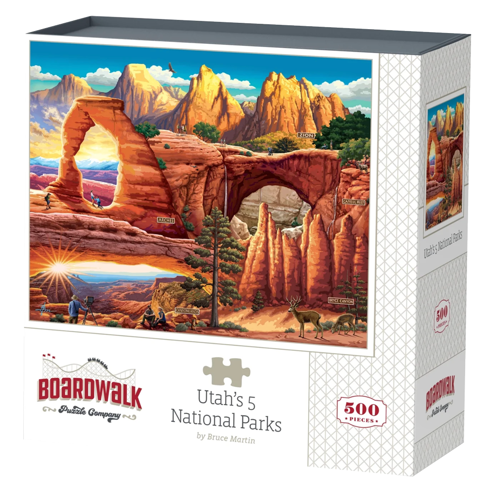 Utah's 5 National Parks 500 Piece Puzzle, , large image number 0
