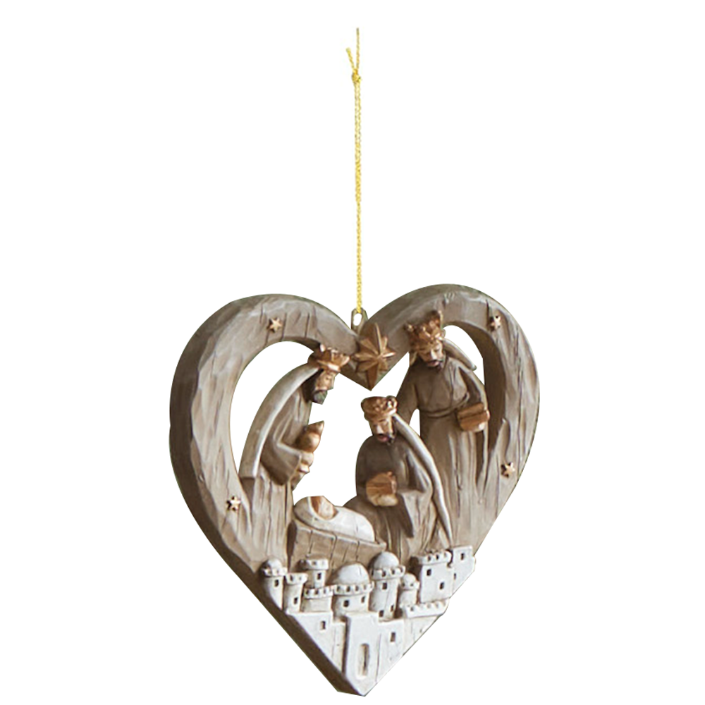 O Night Divine Heart Wisemen Ornament