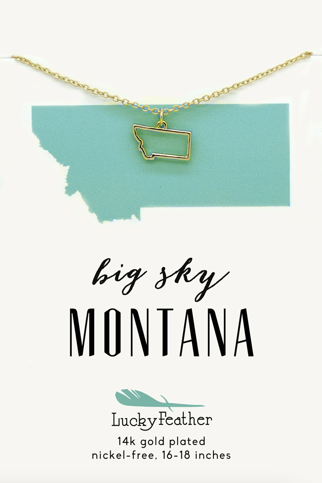 Montana State Necklace, , large image number 0