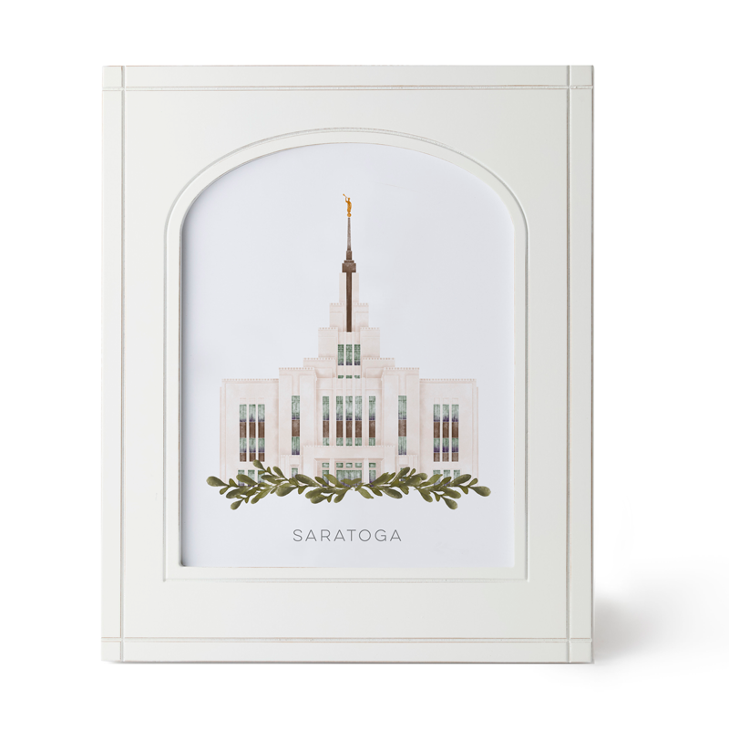 Saratoga Utah Temple (11x13 Framed Art)