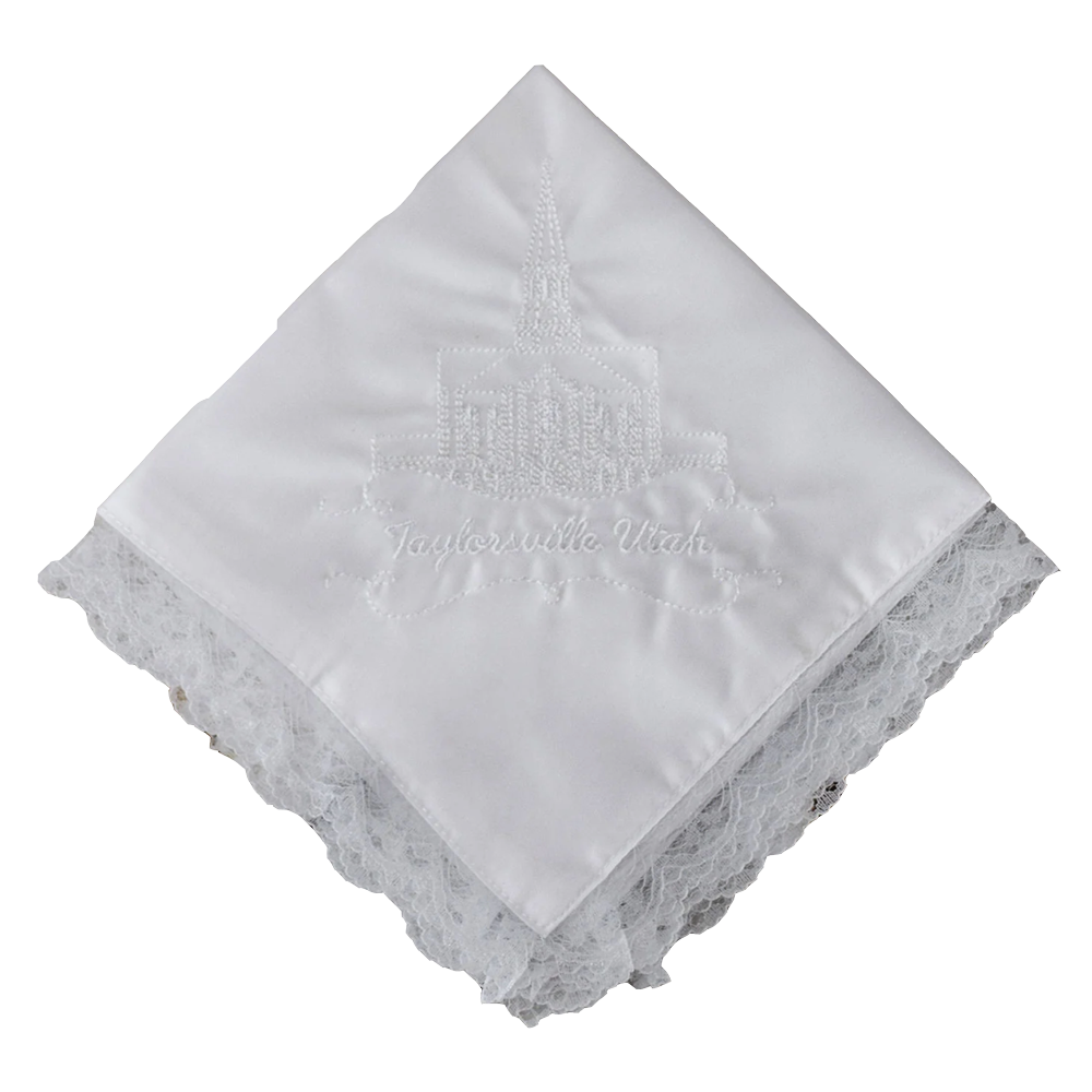 Taylorsville Utah Temple Lace Handkerchief, , large image number 0