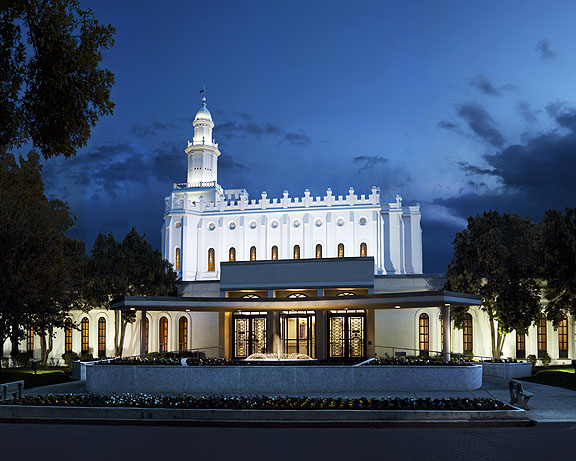 St. George Temple: Peaceful Interlude 5x7 Print, , large image number 0