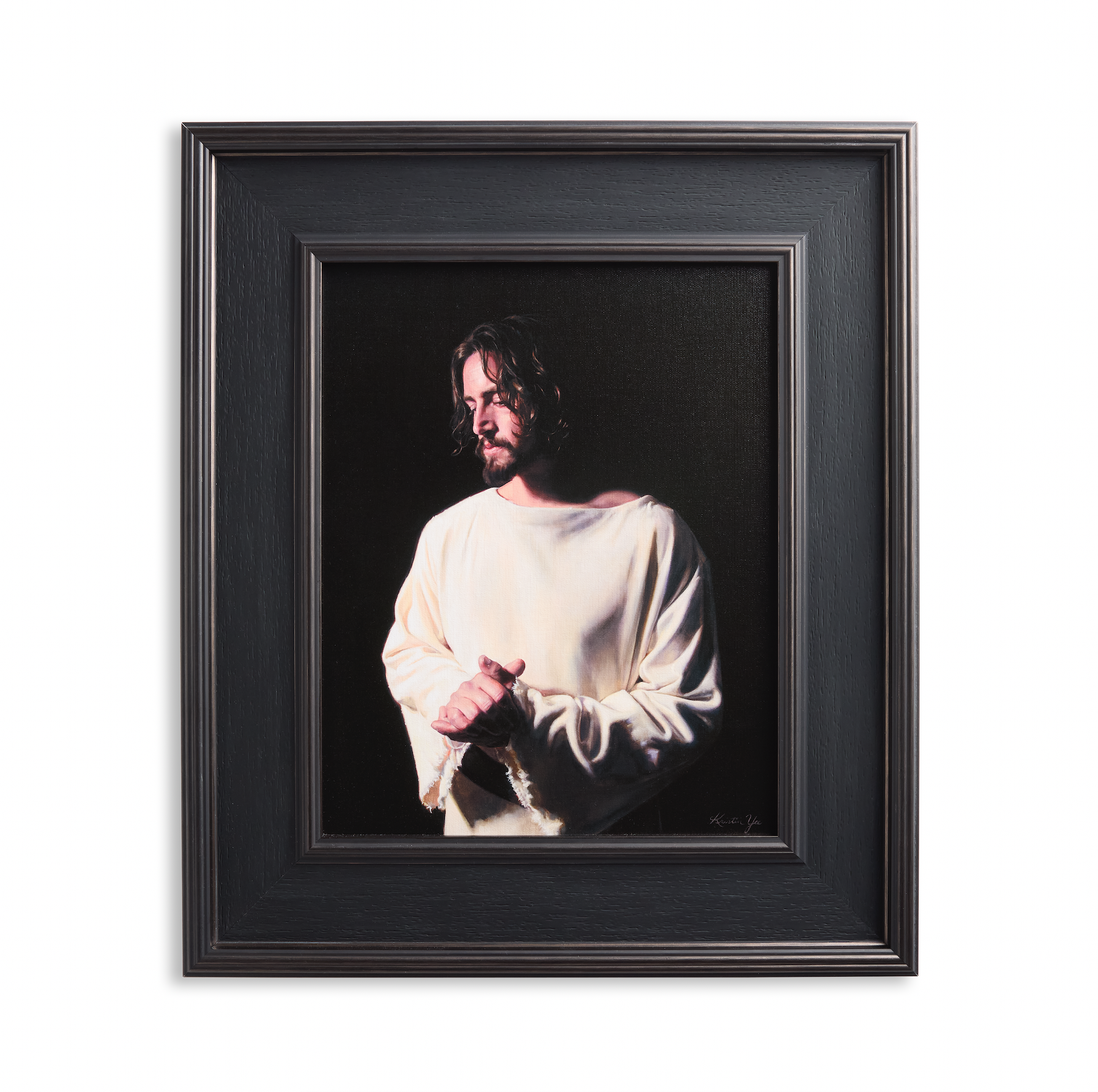And I Partook (17x14 Framed Canvas Print)