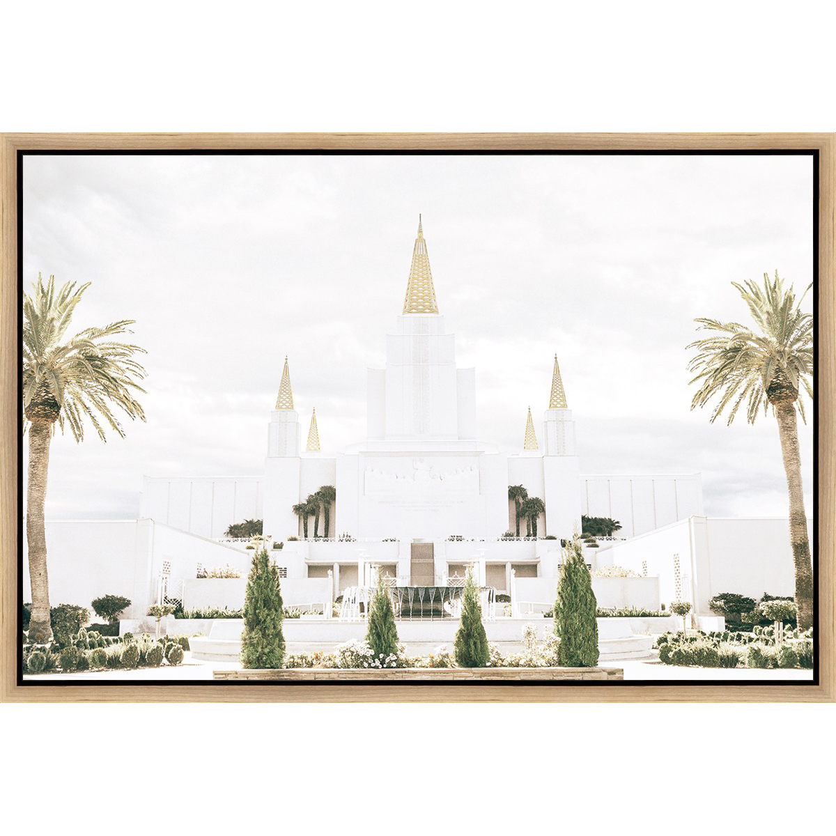Sweet is the Work, Oakland Temple (31.5x21.5 Framed Canvas)