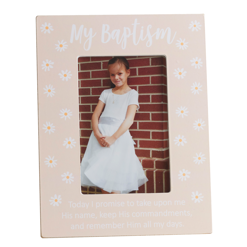 My Baptism Daisy Frame