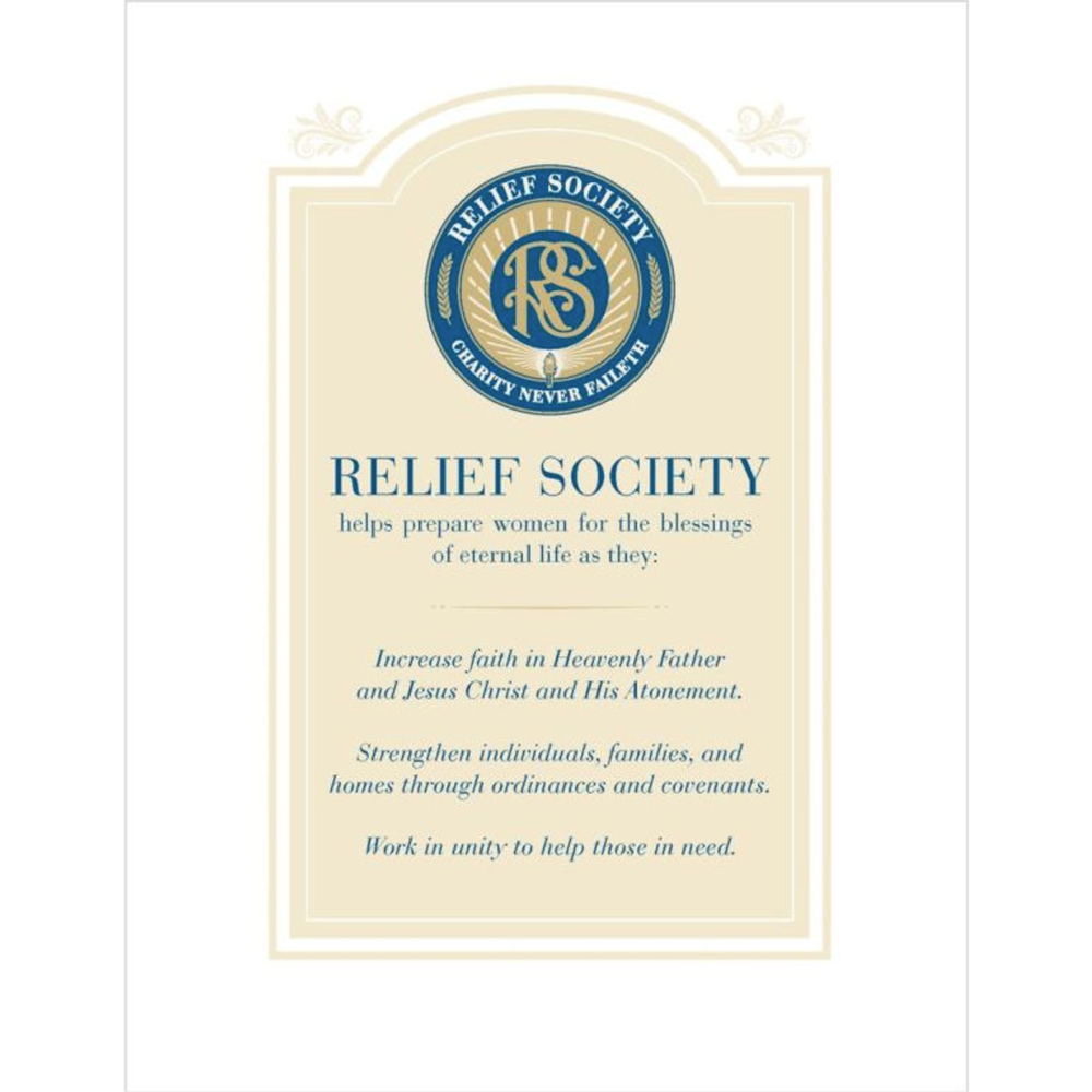 Relief Society Purposes Poster, , large image number 0