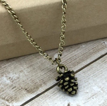 Imagine Pine Cone Necklace, , large image number 1