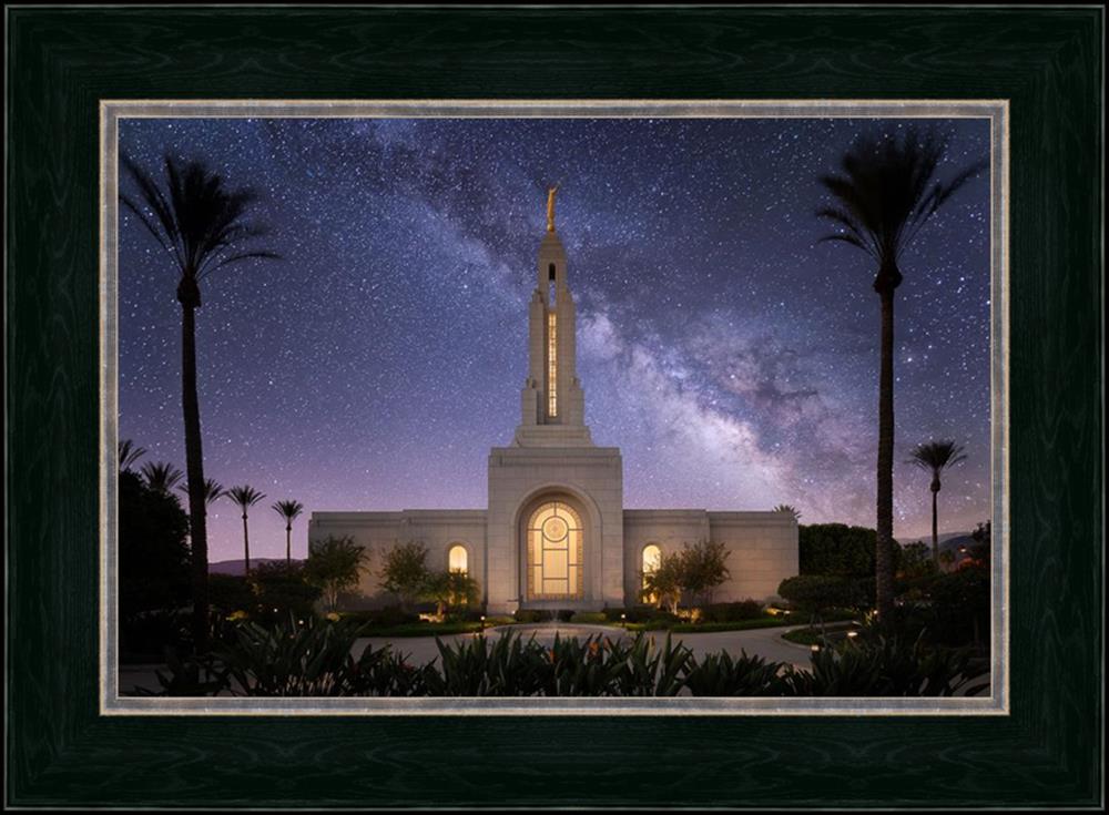 Celestial Temple Series: Redlands Temple (25x34 Framed Art), , large image number 0