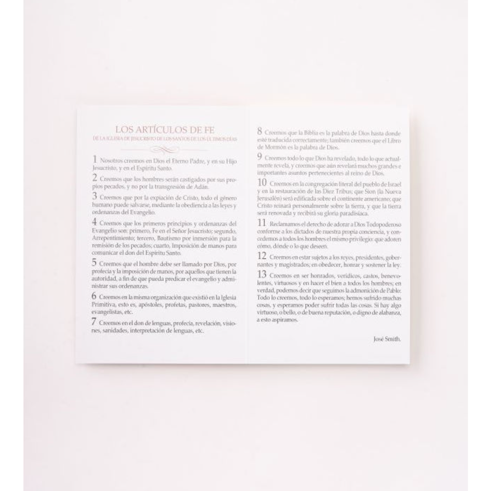 Spanish Articles of Faith Bifold Cards, , large image number 3