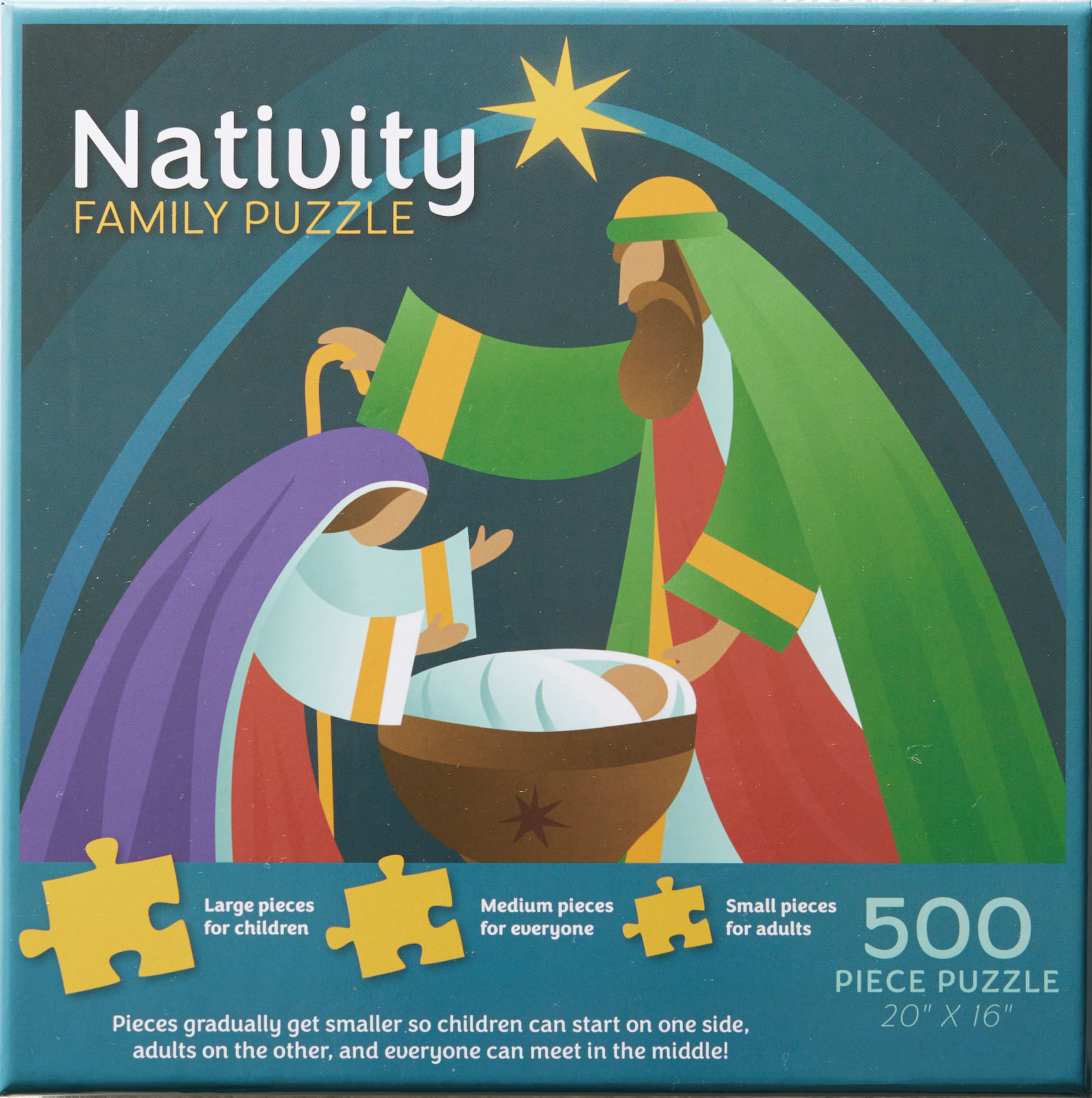 Nativity 500 Piece Family Puzzle (2023 Premium), , large image number 0