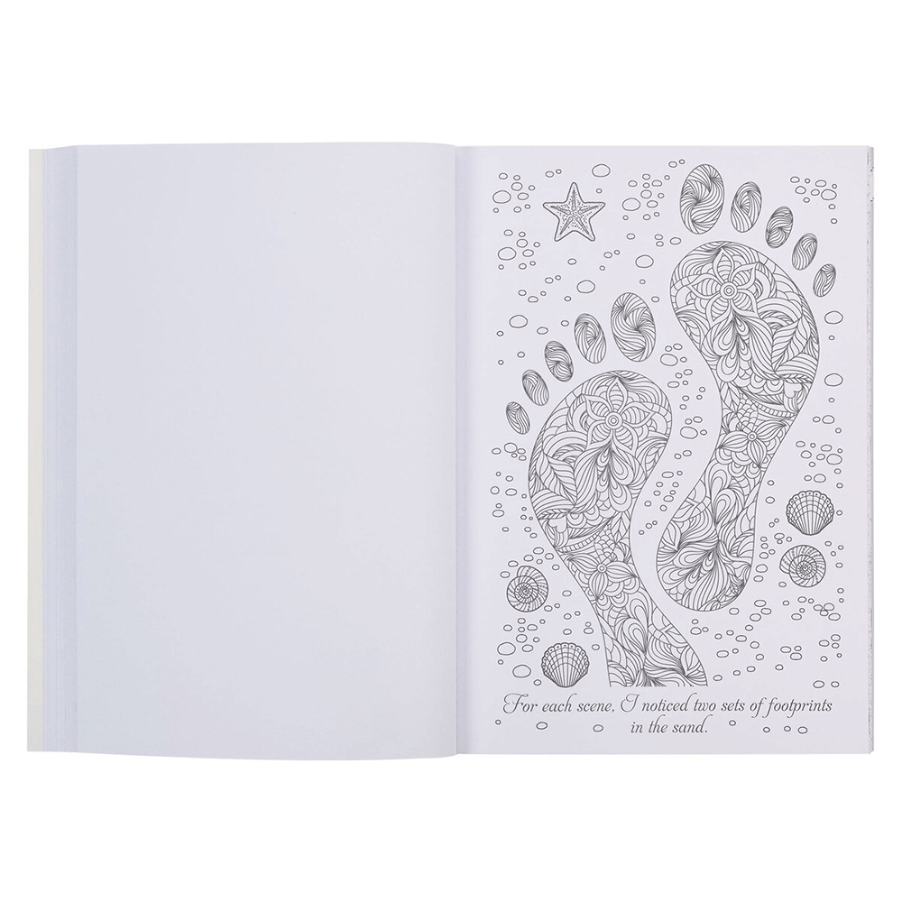 Footprints in the Sand Coloring Book, , large image number 3