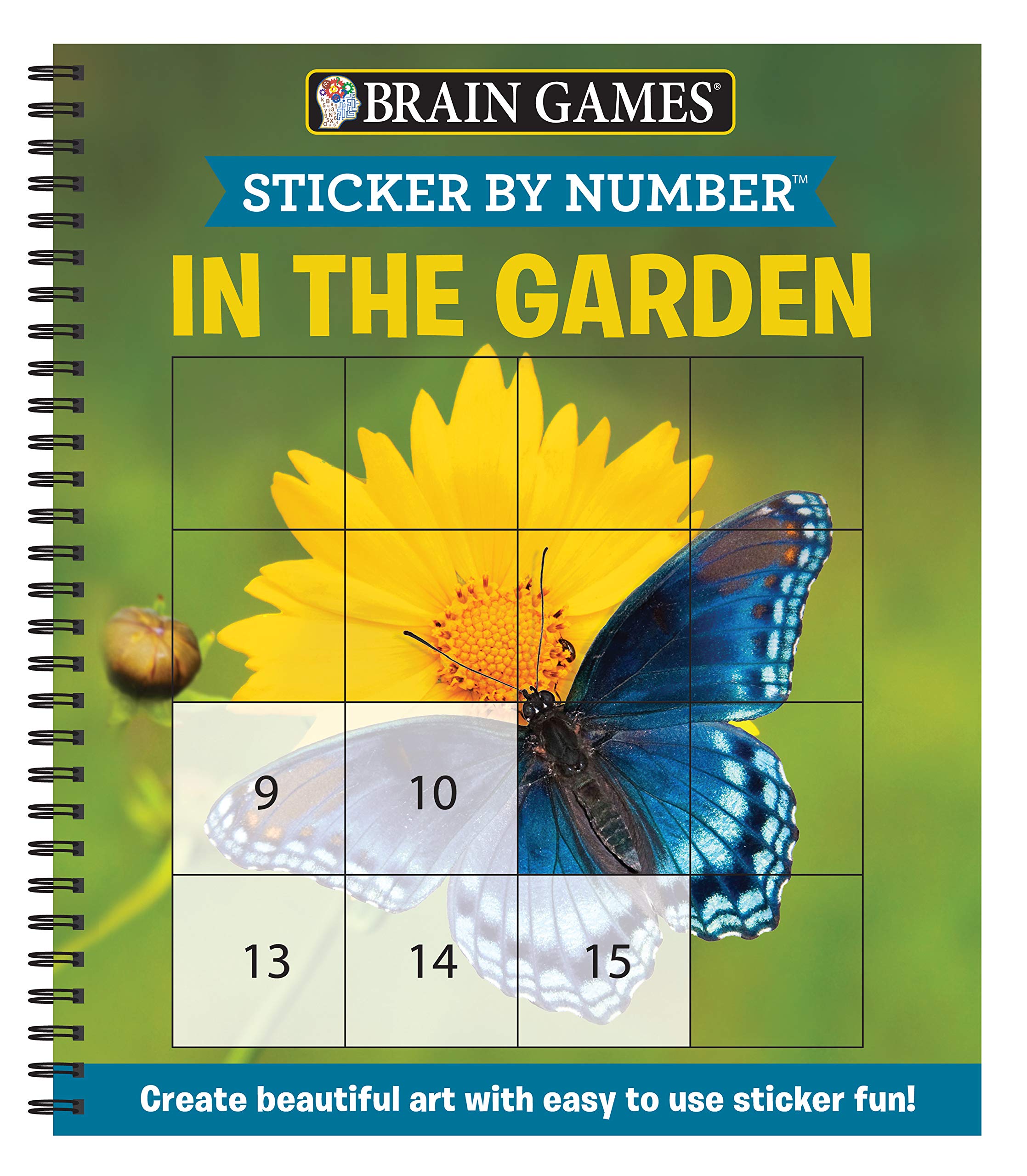 Brain Games - Sticker by Number: In the Garden, , large image number 0