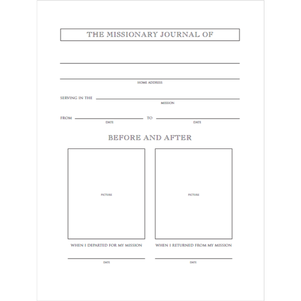 Called to Serve Light Blue Linen Missionary Journal, , large image number 2