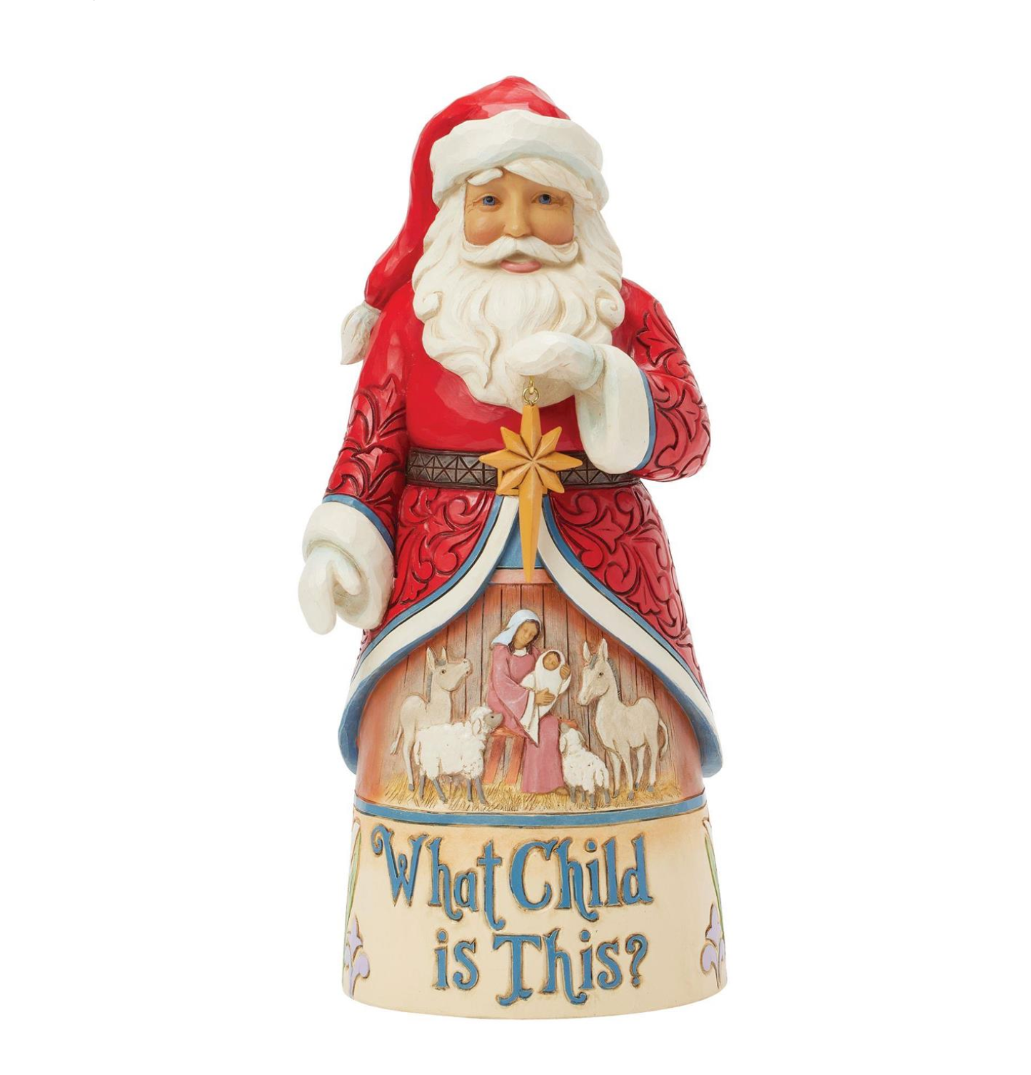 What Child Is This Santa Figurine, , large image number 0