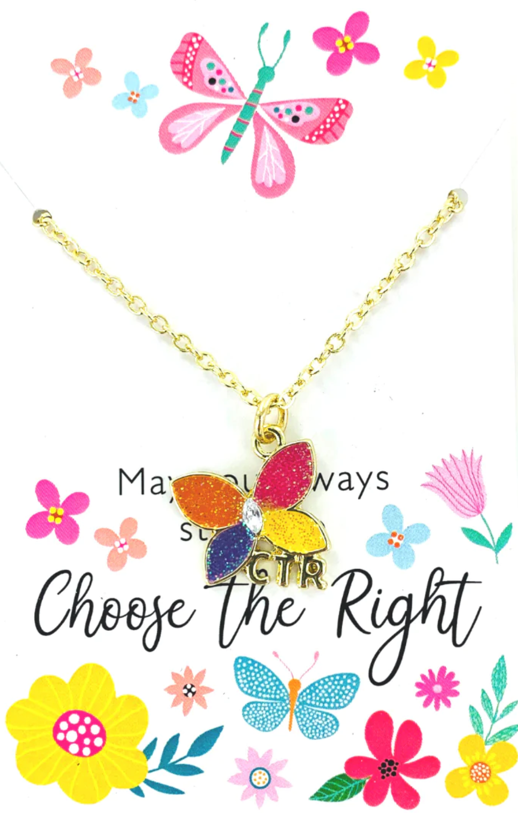 Sparkle Butterfly CTR Necklace