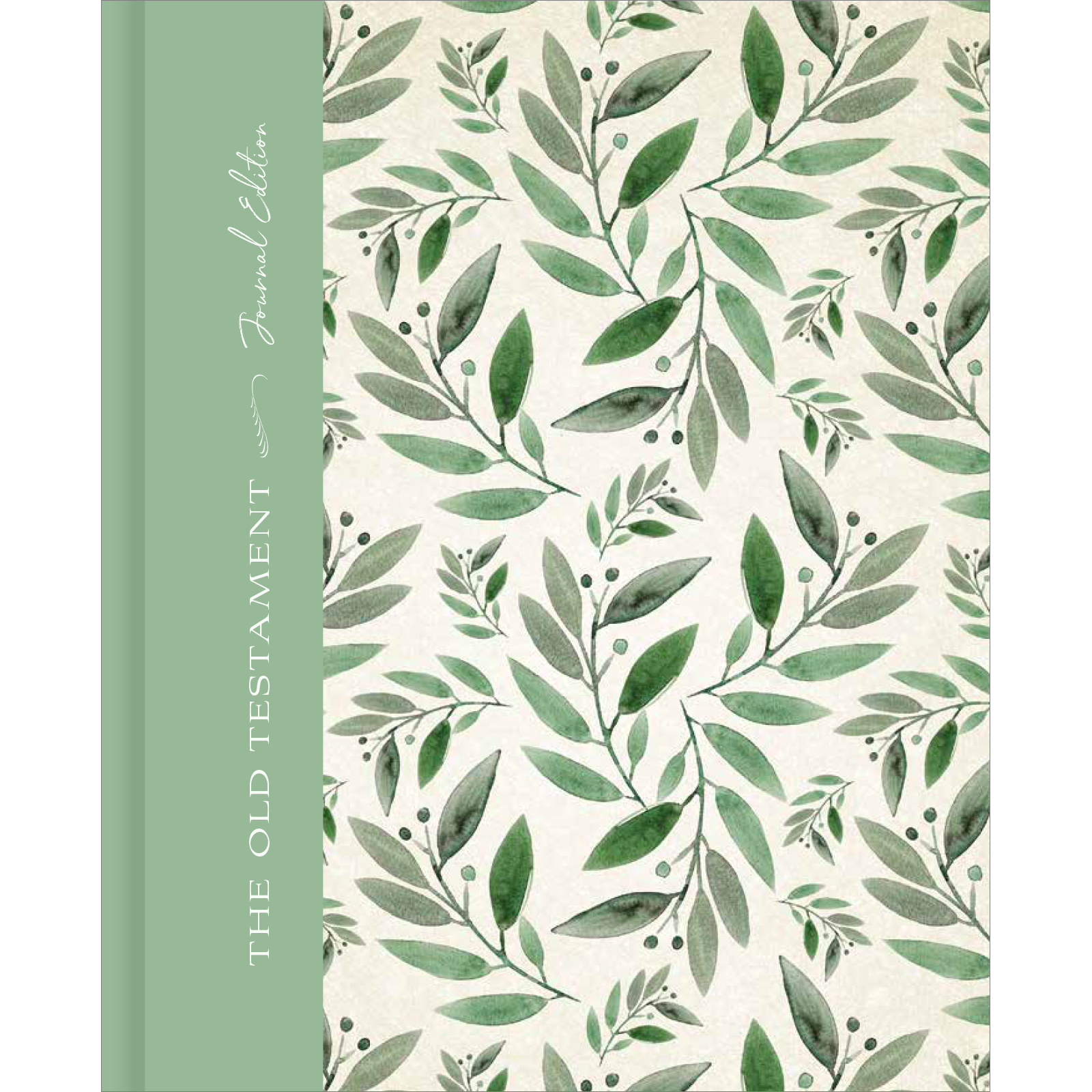 The Old Testament, Journal Edition, Green Floral (No Index)