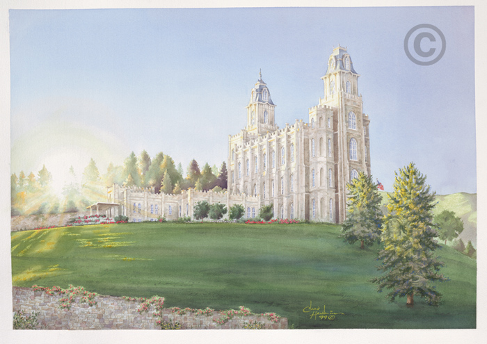 Manti Temple, Morning Breaks Print, , large image number 0