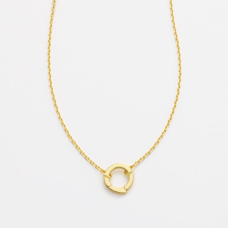 Gold Charm Necklace, , large