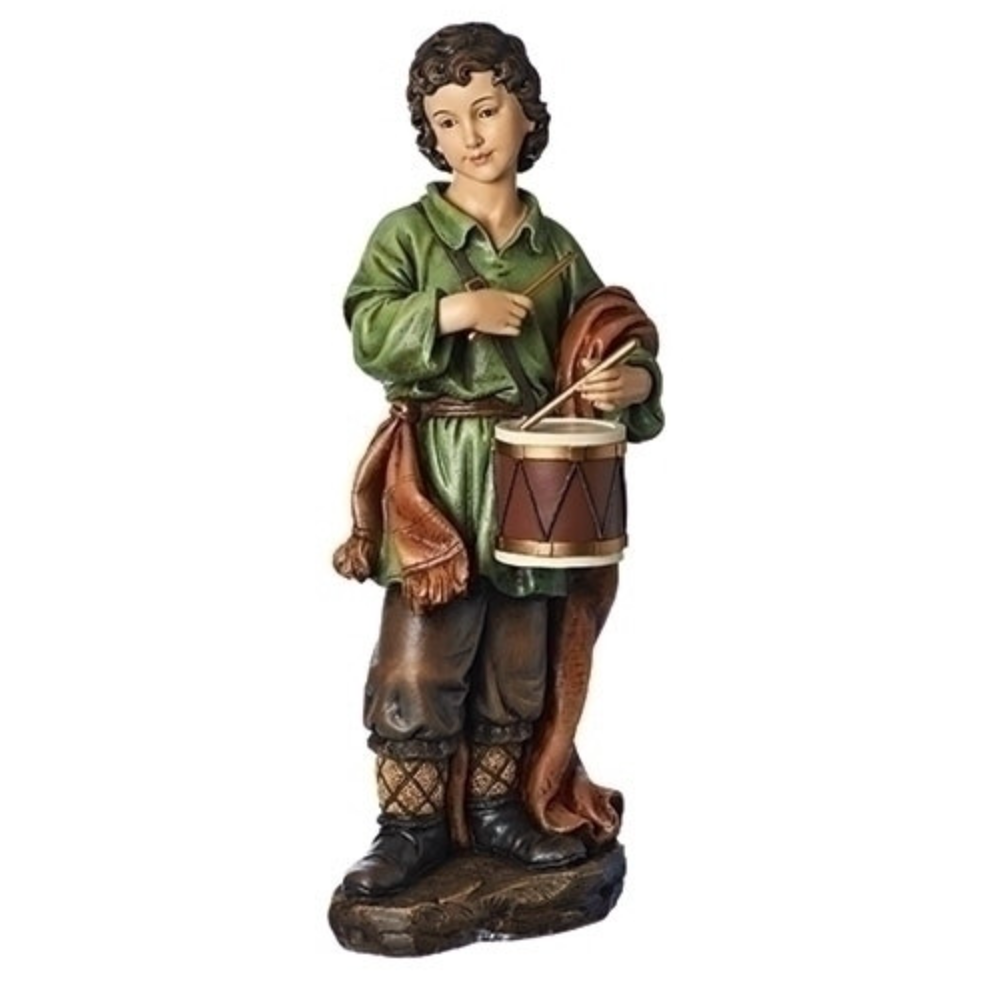 Large Stone Resin Nativity Drummer Boy, , large image number 0