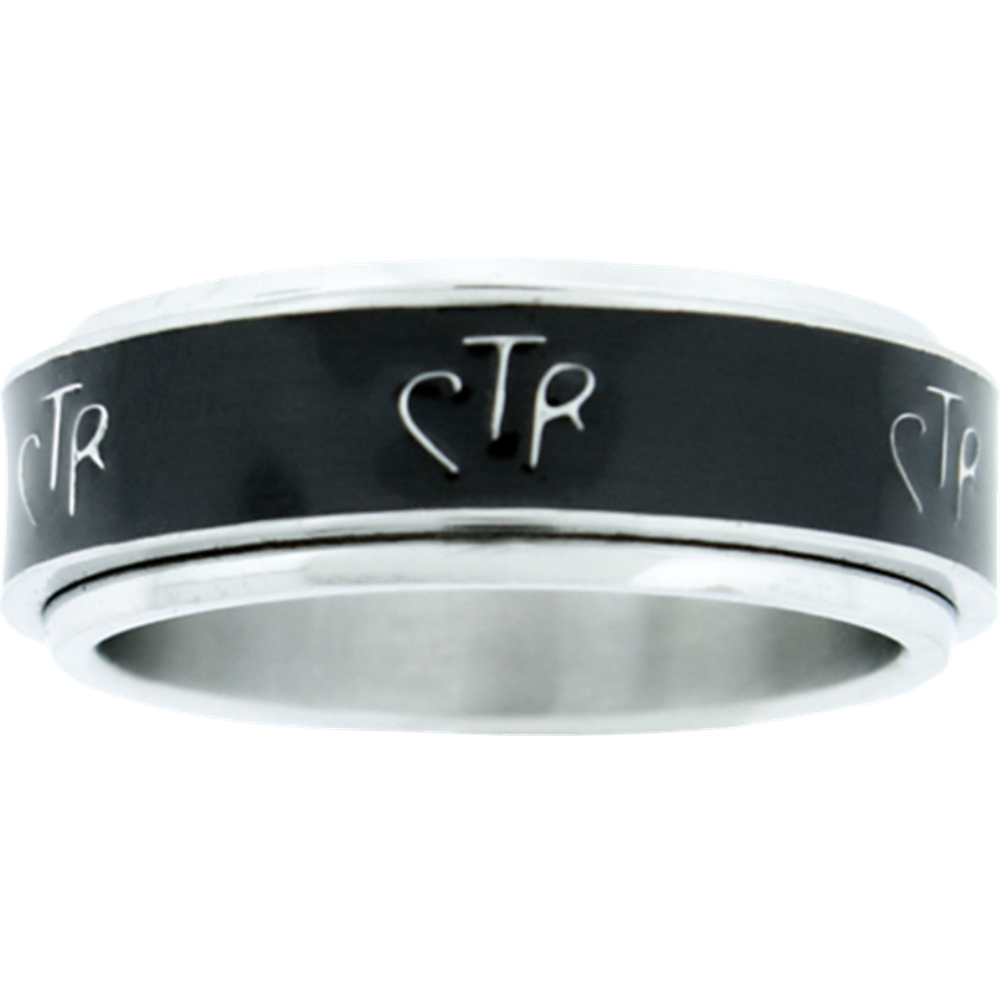 Silver Ring Japanese Ctr Ring Deseret Book Ctr Spinner Ring Lds