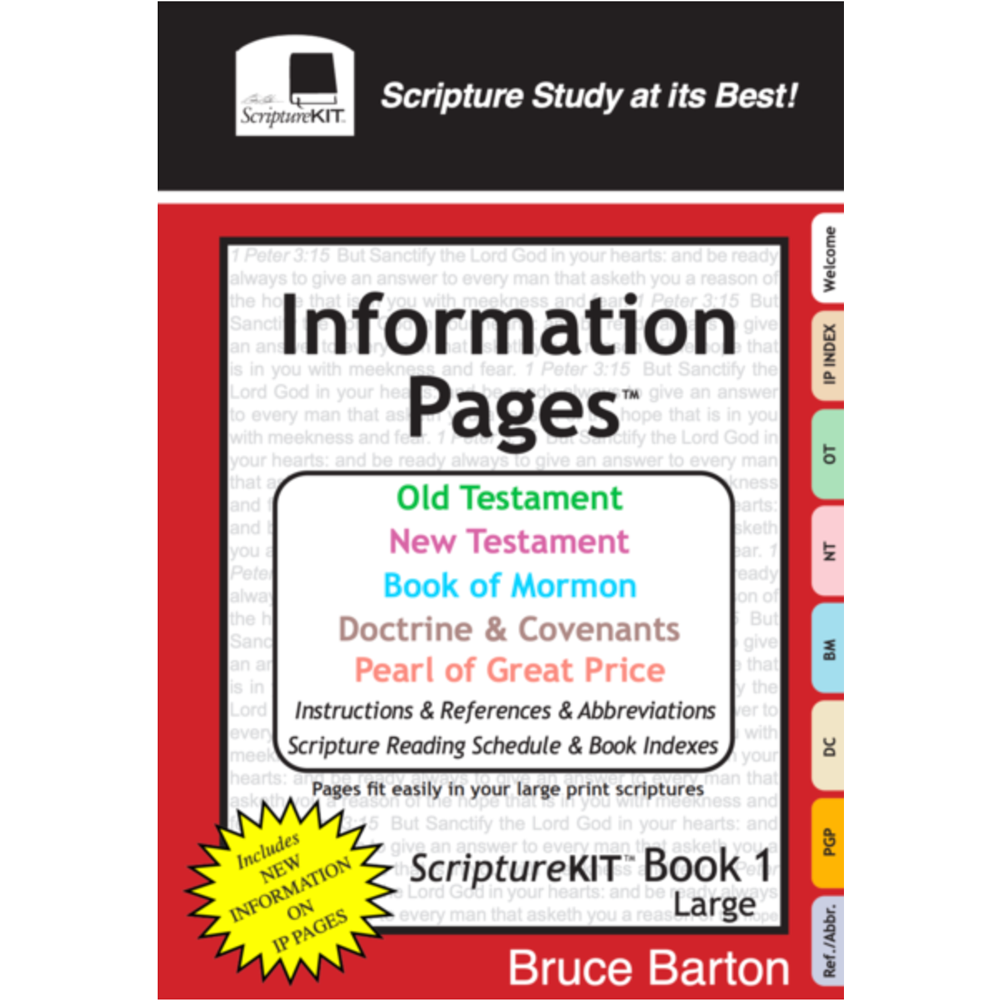 ScriptureKit, Book 1: Information Pages