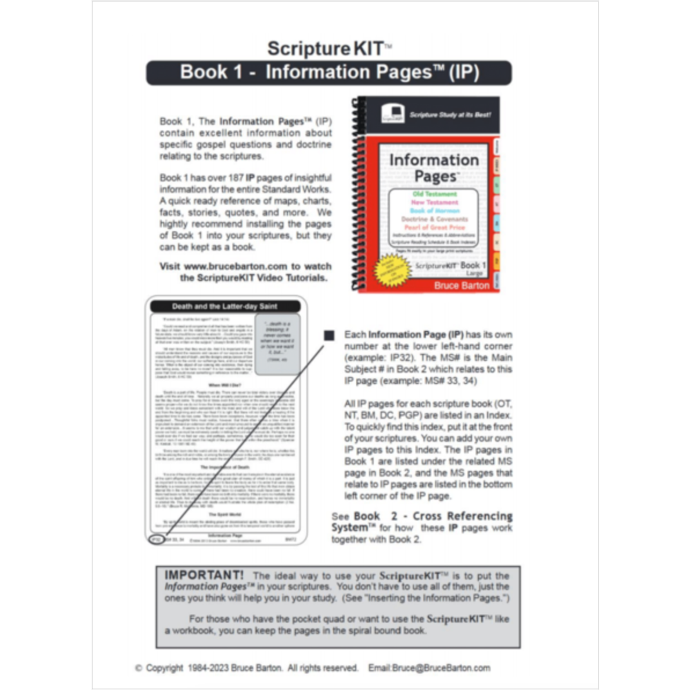 ScriptureKit, Book 1: Information Pages, , large