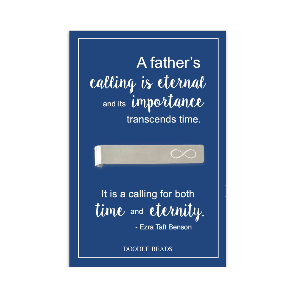 A Father's Calling is Eternal Infinity Tie Bar, , large image number 0