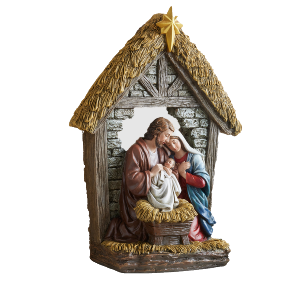 Joseph and Baby Jesus Nativity Figurine, , large image number 0