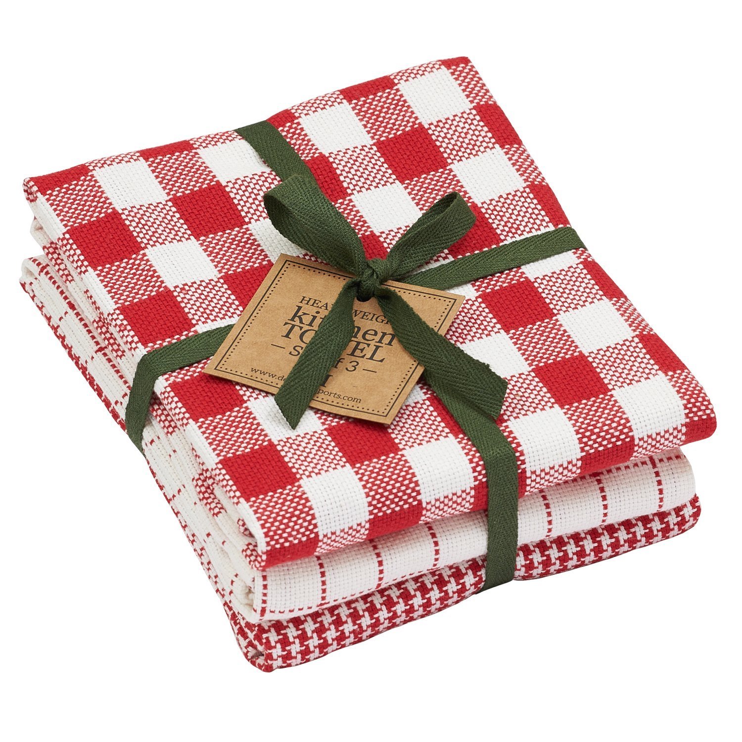 Holiday Checks Dishtowels