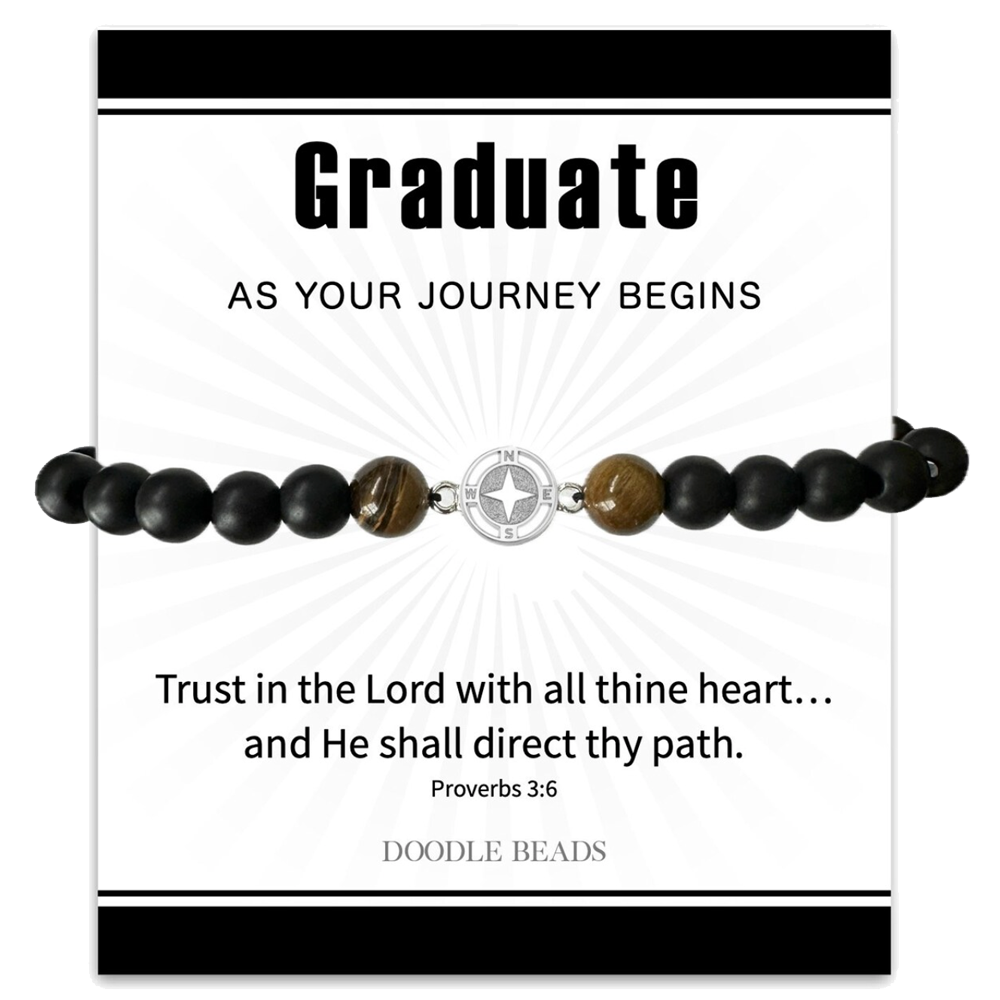 Compass Graduate Beaded Bracelet