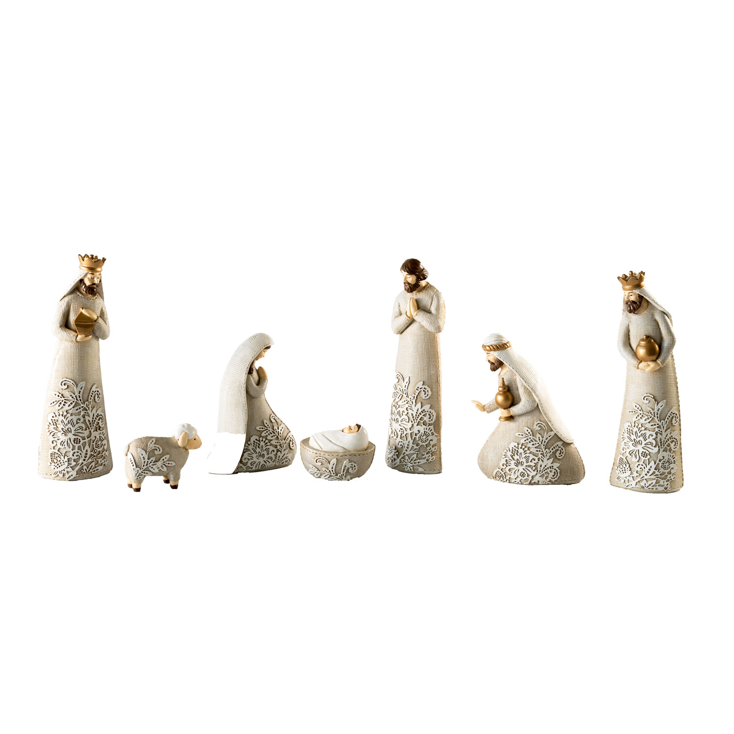 Joy to the World Floral Nativity, , large image number 0